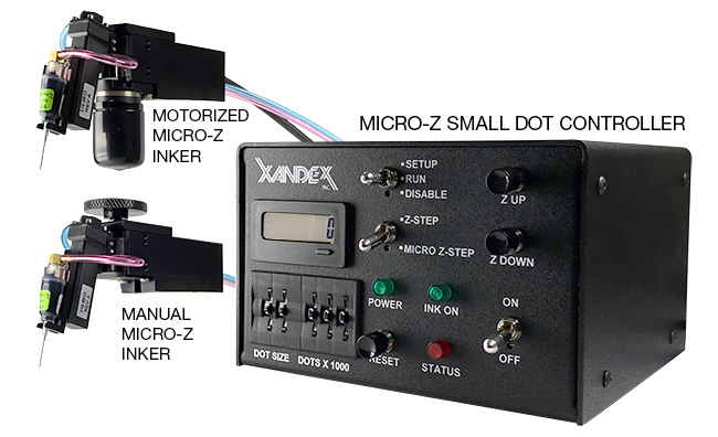 NEW Micro-Z Small Dot Pneumatic Inking System